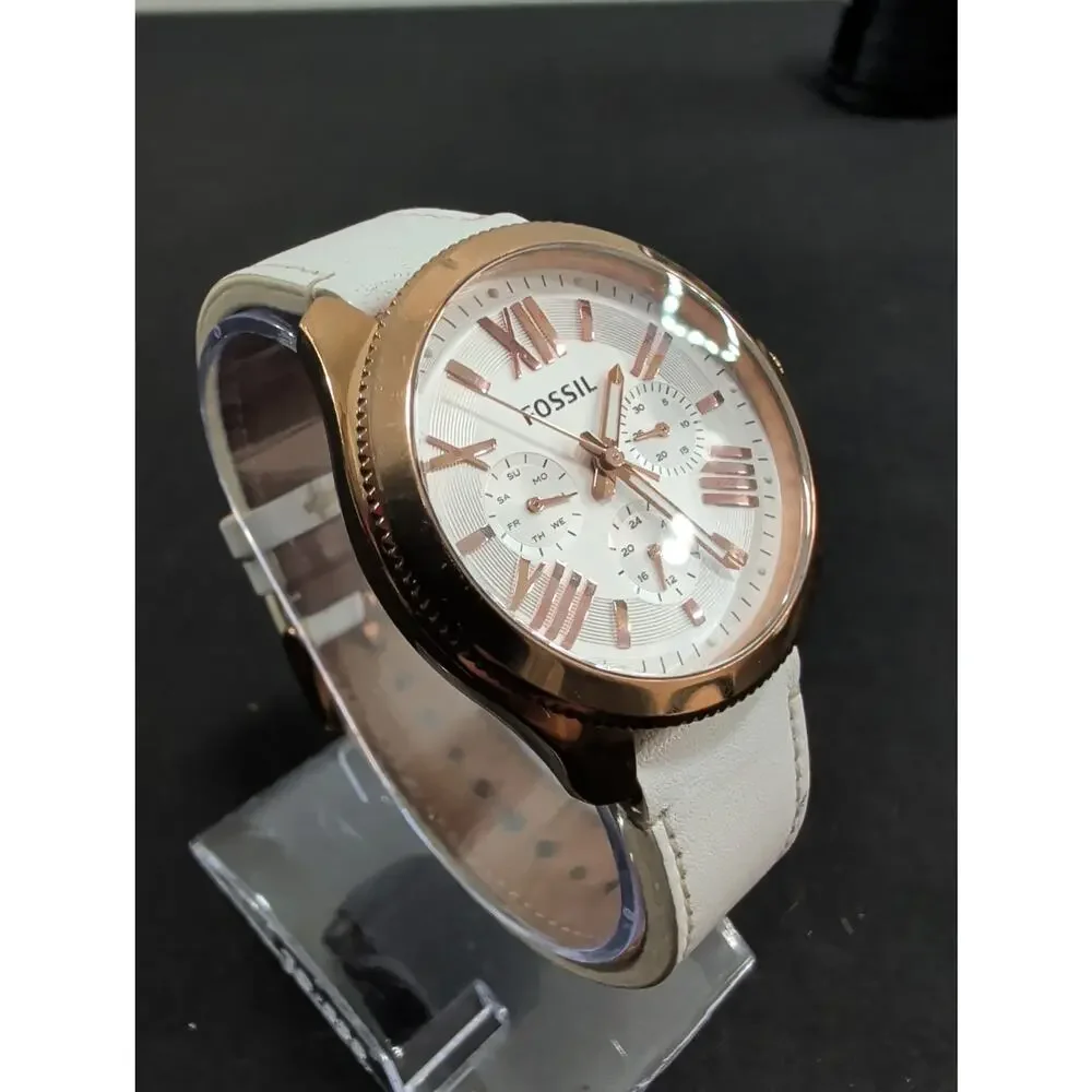 Women's Fossil Cecile AM4486 40mm Dial New Battery Runs Perfect 7.25